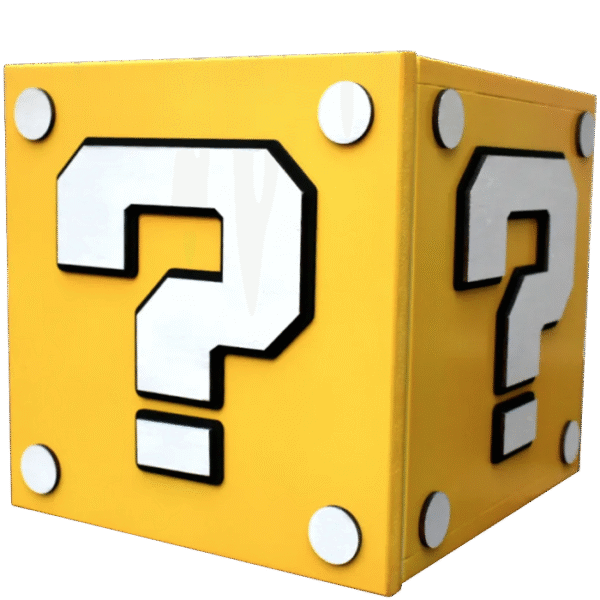 Repisa Cubo Gamer Mario Amarillo